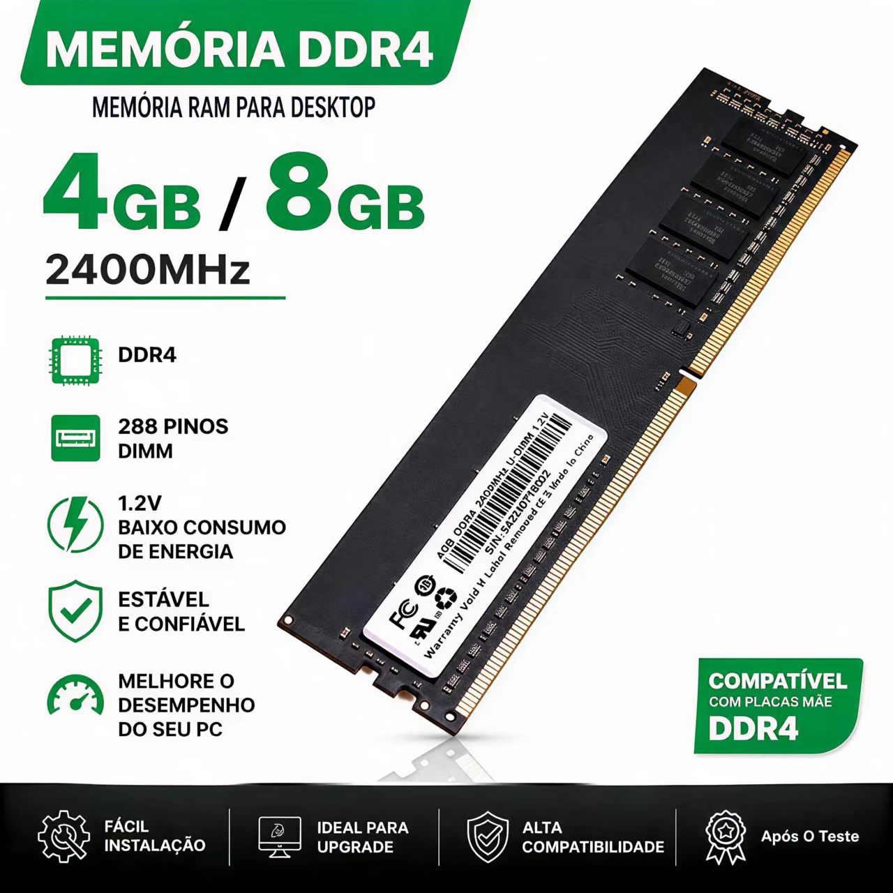 Khadas Vim4 8Gb - Оперативная память DDR4 4 ГБ 8