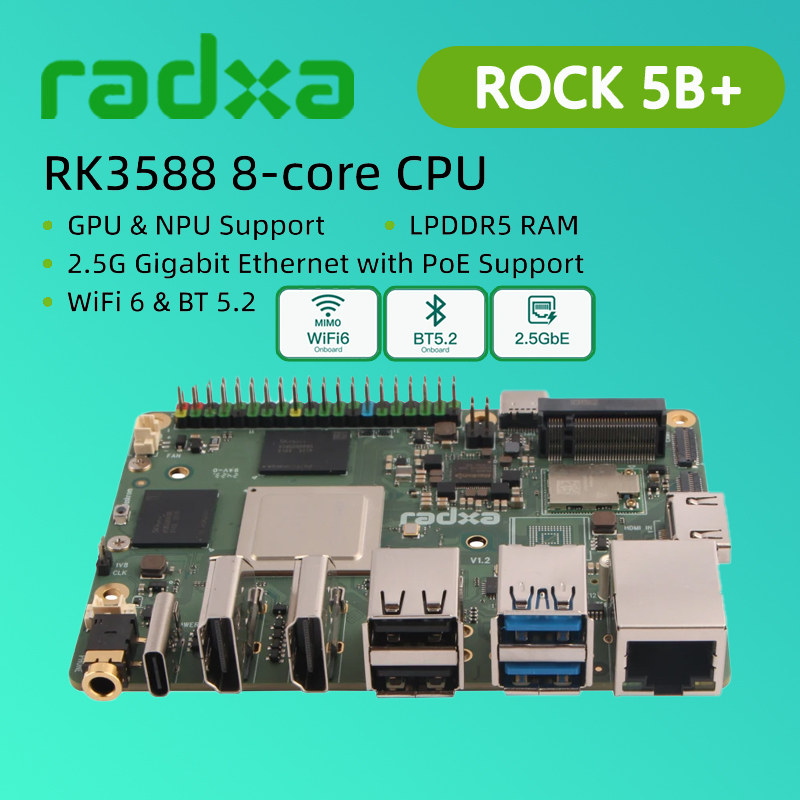 Radxa ROCK 5B+ Rockchip RK3588 – обзор и цена Radxa Rock 5B 16Gb
